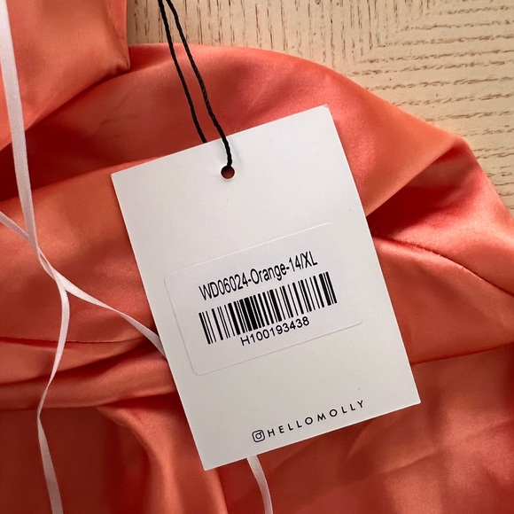 Hello molly LUXE GIRL ENTRANCE MAXI DRESS ORANGE size XL - Picture 6 of 7